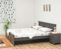 Alexandria Solid Wood Queen Size - Furniselan Slate-Grey
