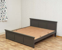 Alexandria Solid Wood Queen Size - Furniselan Slate-Grey