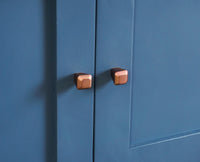 Alexandria Solid Wood Shoe Rack Two Drawer Two Door Furniselan China-Blue