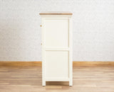 Alexandria Solid Wood Shoe Rack Two Drawer Two Door Furniselan - Frosty White