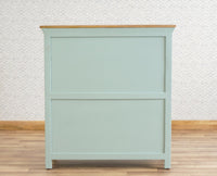 Alexandria Solid Wood Shoe Rack Two Drawer Two Door Furniselan Silt-Green