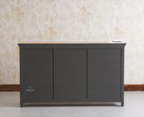 Alexandria Solid Wood Sideboard Three Drawer two door - Tv Cabinet - Furniselan - Slate-Grey
