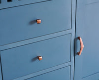 Alexandria Solid Wood Sideboard Three Drawer two door Furniselan -  China-Blue