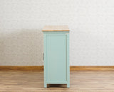Alexandria Solid Wood Sideboard Three Drawer two door Furniselan - Silt-Green