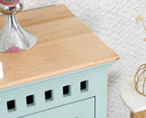 Alexandria Solid Wood Sideboard Three Drawer two door Furniselan - Silt-Green