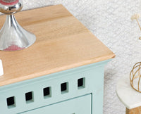 Alexandria Solid Wood Sideboard Three Drawer two door Furniselan - Silt-Green