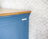 Alexandria Solid Wood Sideboard Three Drawer two door Furniselan -  China-Blue