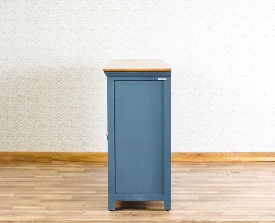 Alexandria Solid Wood Sideboard Three Drawer two door Furniselan -  China-Blue