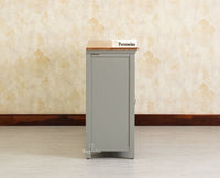 Alexandria Solid Wood Sideboard Three Drawer two door cool grey