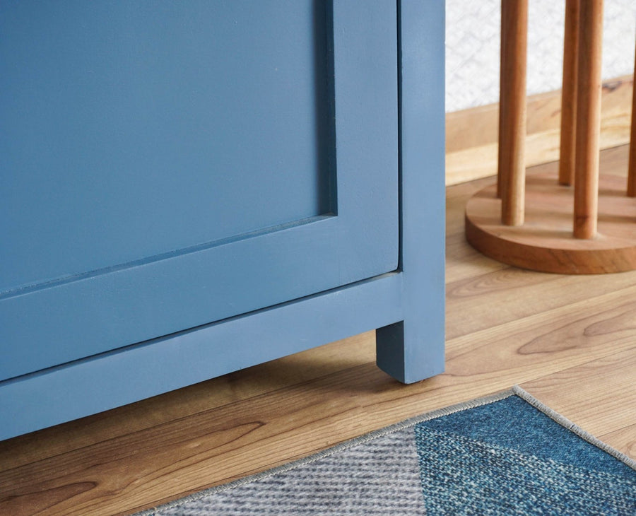 Alexandria Solid Wood Sideboard Three Drawer two door Furniselan -  China-Blue