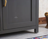 Alexandria Solid Wood Sideboard Three Drawer two door - Tv Cabinet - Furniselan - Slate-Grey