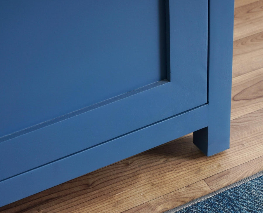 Alexandria Solid Wood Study Table-One Door and one Drawer Furniselan China-Blue