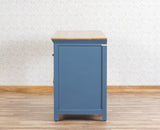 Alexandria Solid Wood Study Table-One Door and one Drawer Furniselan China-Blue