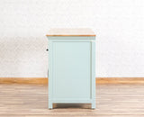 Alexandria Solid Wood Study Table-One Door and one Drawer Furniselan Silt-Green