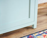 Alexandria Solid Wood Study Table-One Door and one Drawer With Chair Furniselan Silt-Green