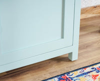 Alexandria Solid Wood Study Table-One Door and one Drawer With Chair Furniselan Silt-Green