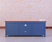 Alexandria Solid Wood TV Cabinet - Four Drawer - Tv Cabinet - Furniselan - China-Blue