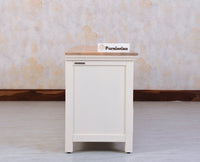 Alexandria Solid Wood TV Cabinet - Four Drawer - Tv Cabinet - Furniselan - Milky-White