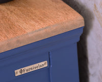 Alexandria Solid Wood TV Cabinet - Four Drawer - Tv Cabinet - Furniselan - China-Blue