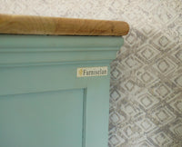 Alexandria Solid Wood TV Cabinet- Four Drawer Furniselan - Silt-Green