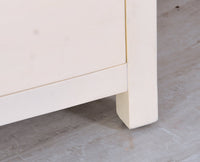 Alexandria Solid Wood TV Cabinet - Four Drawer - Tv Cabinet - Furniselan - Milky-White