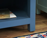 Alexandria Solid Wood TV Cabinet- Two Drawer Furniselan China-Blue