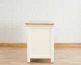 Alexandria Solid Wood TV Cabinet- Two Drawer Furniselan - Frosty White