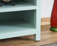 Alexandria Solid Wood TV Cabinet- Two Drawer Furniselan Silt-Green