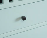Alexandria Solid Wood TV Cabinet- Two Drawer Furniselan Silt-Green