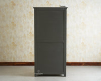 Alexandria Solid Wood Wardrobe Two Drawer Two Door Furniselan- Slate Grey