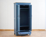 Alexandria Solid Wood Wardrobe Two Drawer Two Door Furniselan China-Blue
