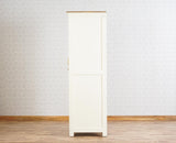Alexandria Solid Wood Wardrobe Two Drawer Two Door Furniselan - Frosty White