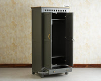 Alexandria Solid Wood Wardrobe Two Drawer Two Door Furniselan- Slate Grey