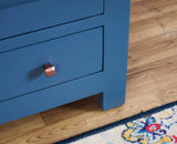Alexandria Solid Wood Wardrobe Two Drawer Two Door Furniselan China-Blue