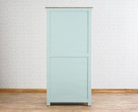 Alexandria Solid Wood Wardrobe Two Drawer Two Door Furniselan Silt-Green