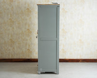 Alexandria Solid Wood Wardrobe Two Drawer Two Door Furniselan - Cool Grey