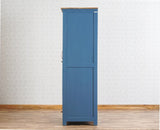 Alexandria Solid Wood Wardrobe Two Drawer Two Door Furniselan China-Blue