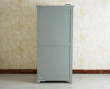Alexandria Solid Wood Wardrobe Two Drawer Two Door Furniselan - Cool Grey