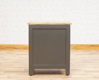 Alexandria Wooden Bedside Table Furniselan Slate-Grey