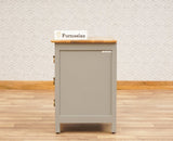 Alexandria Wooden Bedside Table Furniselan Cool-Grey