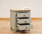 Alexandria Wooden Bedside Table Furniselan Cool-Grey