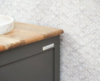 Alexandria Wooden Bedside Table Furniselan Slate-Grey