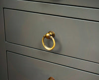 Alexandria Wooden Bedside Table Furniselan Slate-Grey
