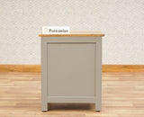 Alexandria Wooden Bedside Table Furniselan Cool-Grey