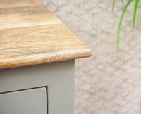 Alexandria Wooden Bedside Table Furniselan Cool-Grey