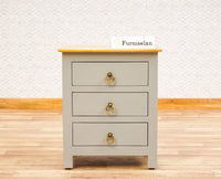 Alexandria Wooden Bedside Table Furniselan Cool-Grey