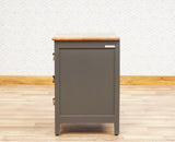 Alexandria Wooden Bedside Table Furniselan Slate-Grey