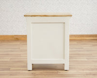 Alexandria Wooden Bedside Table One Drawer Furniselan Milky-White