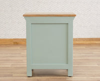 Alexandria Wooden Bedside Table One Drawer Furniselan Silt-Green