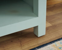 Alexandria Wooden Bedside Table One Drawer Furniselan Silt-Green